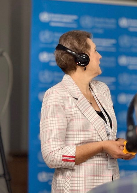 Декан факультету Коробко Л. виступає на на семінарі